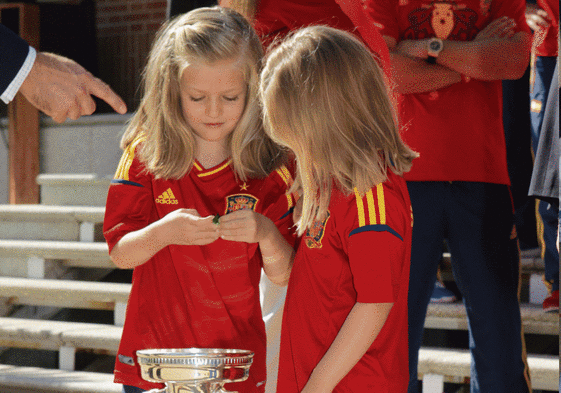 La princesa Leonor, en la Academia Militar del Aire de San Javier, en 2014.