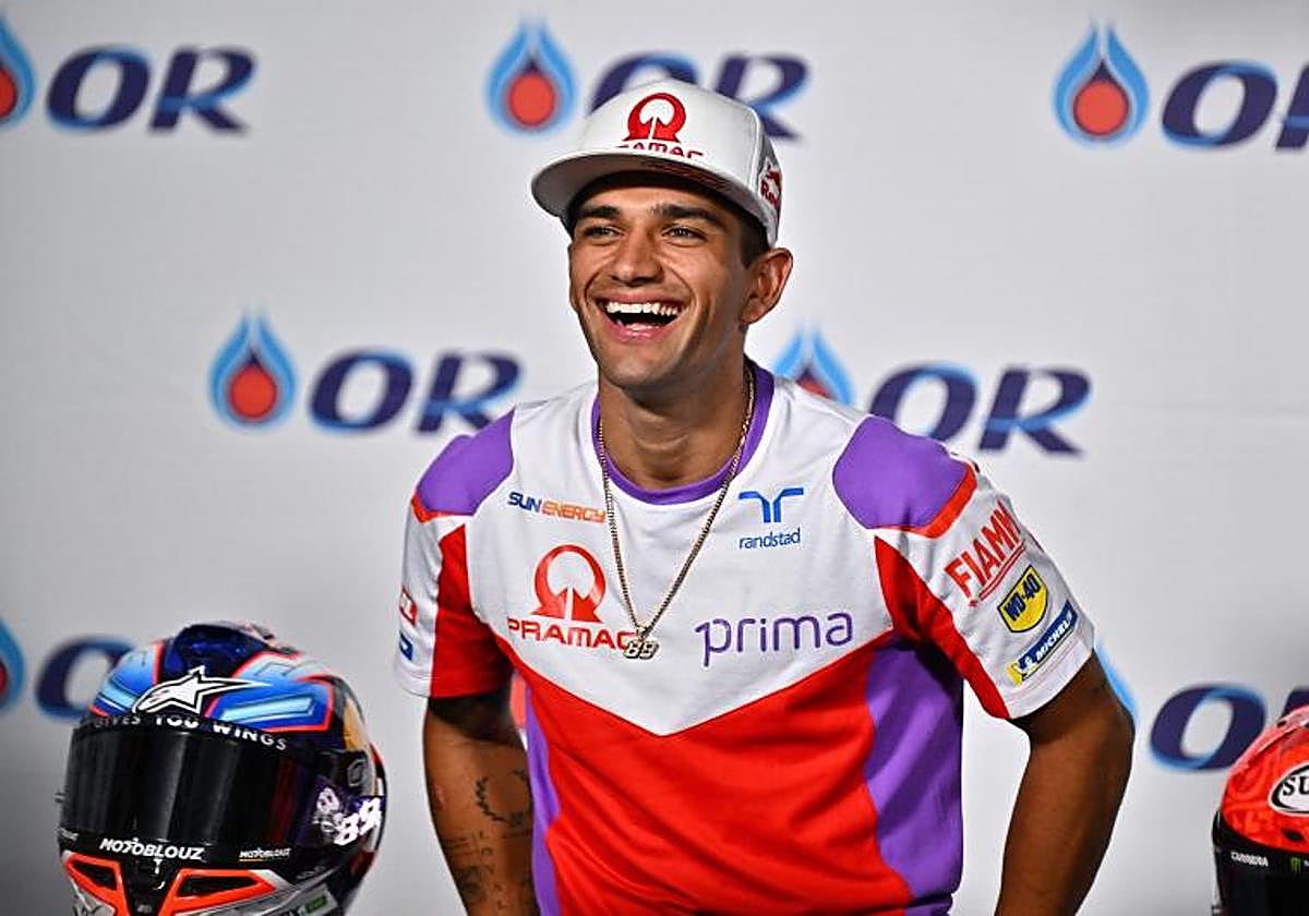 Jorge Martín, durante su conferencia de prensa en el circuito de Buriram.