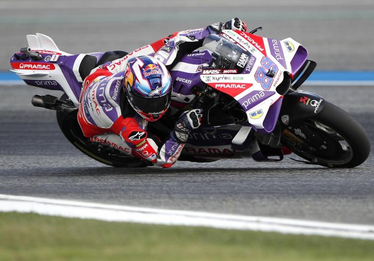 Jorge Martín, durante la carrera.