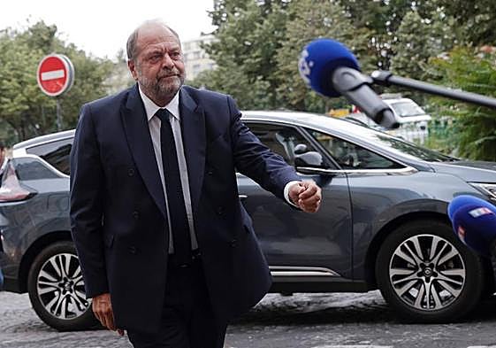 El ministro de Justicia francés, Eric Dupond-Moretti, en el juzgado de París