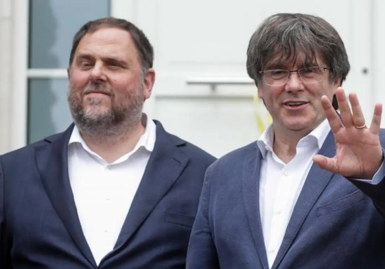 Oriol Junqueras y Carles Puigdemont.