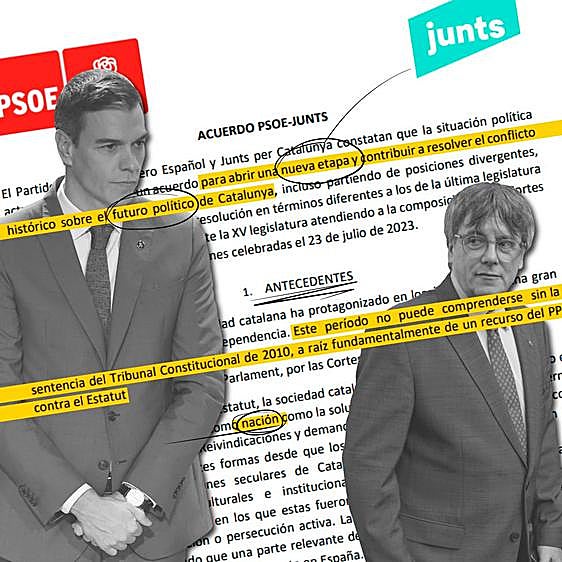 Las claves del pacto PSOE-Junts para avanzar en «el reconocimiento nacional de Cataluña»