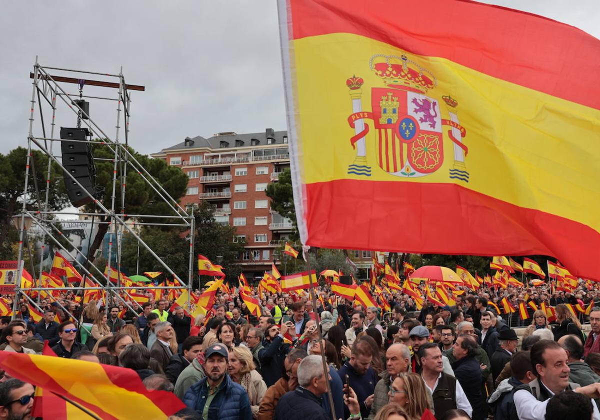 Manifestación en Colón contra la amnistía convocada por DENAES