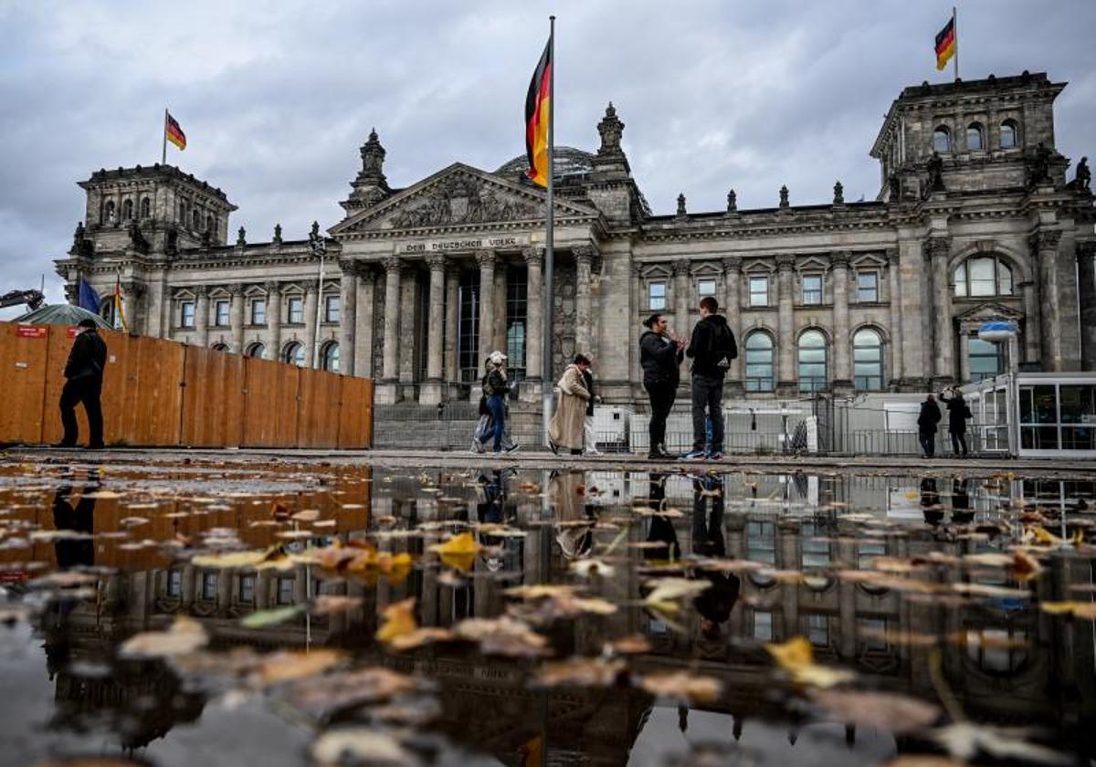 El edificio Reichstag, sede de la Cámara Baja del Parlamento alemán, el Bundestag.