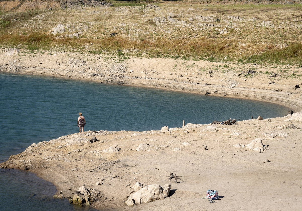 Embalse de Darnius Boadella, en Girona, que se encuentra al 15% de su capacidad.