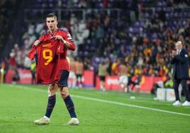 Ferran Torres le dedicó su gol a Gavi, lesionado de gravedad ante Georgia.