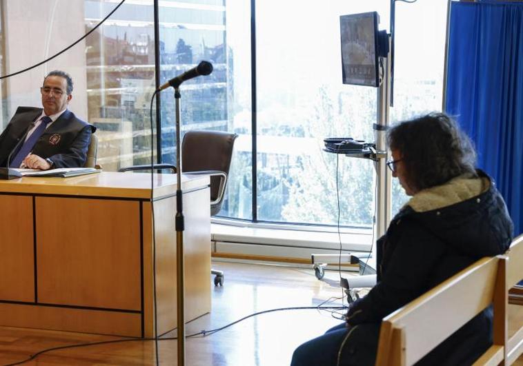 Noelia de Mingo, durante el juicio este lunes.