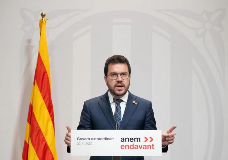 Pere Aragonès, presidente de la Generalitat catalana.