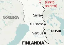 Finlandia cierra su frontera con Rusia y sólo deja abierto un remoto puesto de control