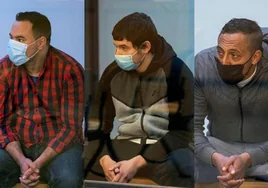 Los tres condenados por los atentados de Barcelona y Cambrils: de izquierda a derecha, Said Ben Iazza, Mohamed Houli Chemial y Driss Oukabir.