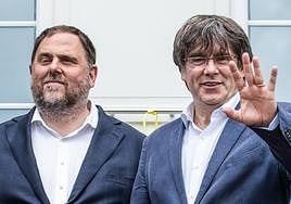 Oriol Junqueras y Carles Puigdemont.