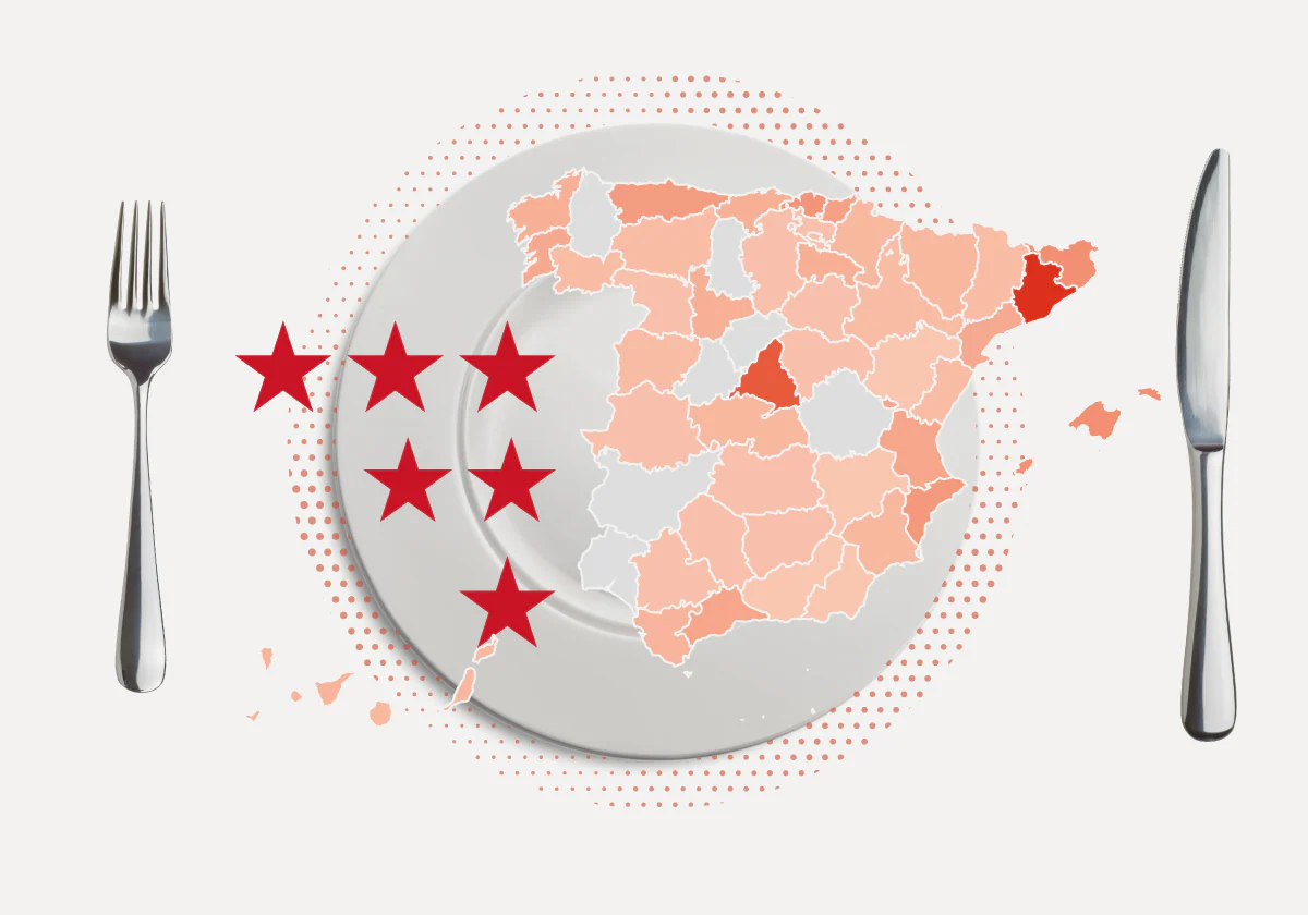 El mapa de todos los restaurantes con estrella Michelin en España en 2024