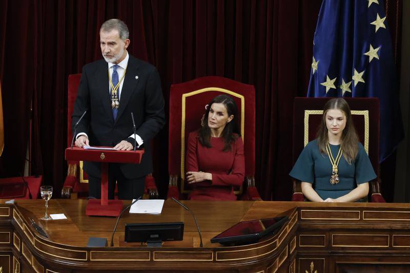 El Rey durante su discurso.