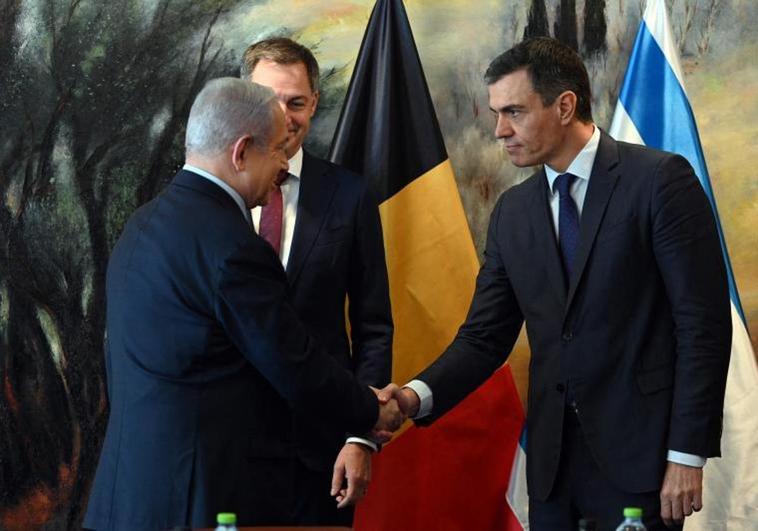 Benjamín Netanyahu y Pedro Sánchez.