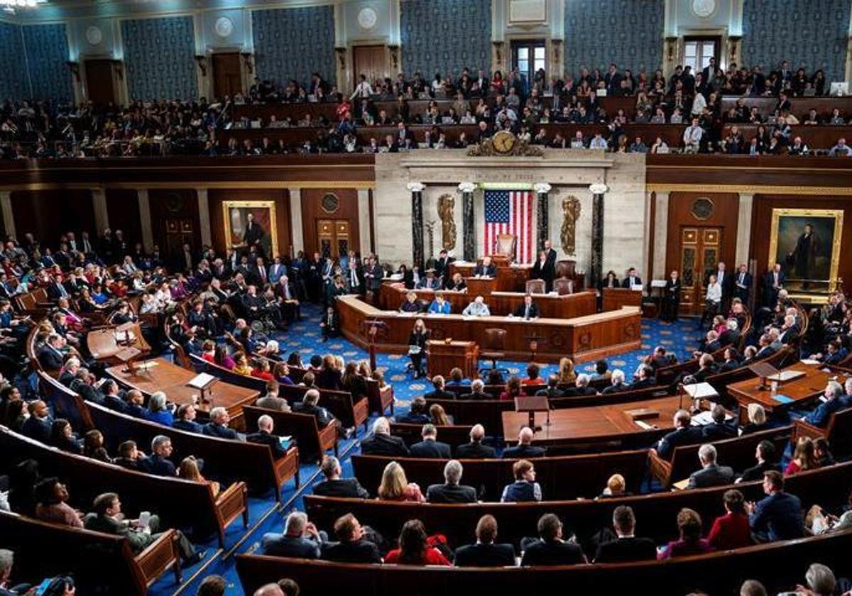 Imagen de una sesión plenaria en el Congreso de Estados Unidos.