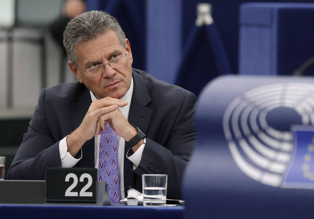 El vicepresidente de la Comisión Europea, Maros Sefcovic.