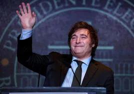 El presidente electo de Argentina, Javier Milei, que será investido este domingo