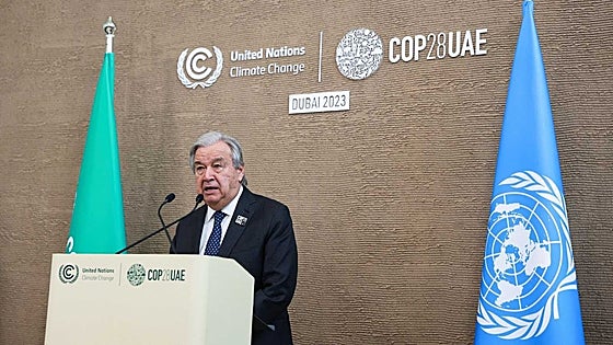 Guterres pide el fin de los combustibles fósiles «a dos velocidades, pero bajo el Acuerdo de París»