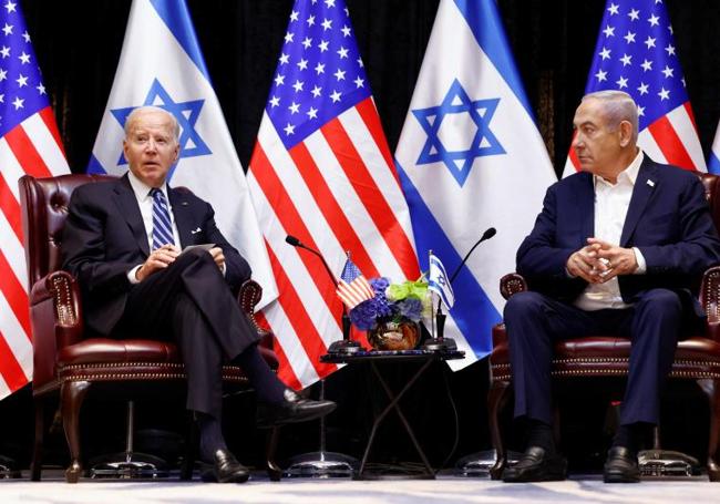 Joe Biden y Benjamín Netanyahu, en una imagen de archivo.