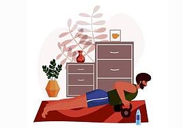 Se puede montar un gimnasio en casa con muy pocos elementos.