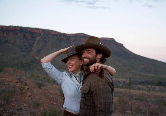 Nicole Kidman y Hugh Jackman en 'Faraway Downs: Australia'.