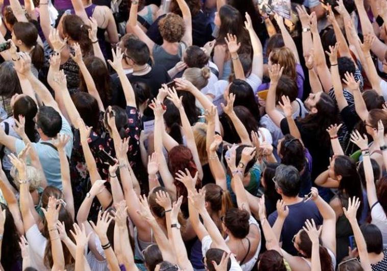 Manifestación contra 'La Manada'.