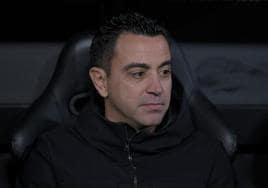 Xavi Hernández, durante el Valencia-Barça del sábado.