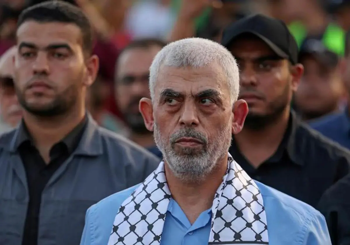The head of Hamas in Gaza, during a demonstration.  AFP