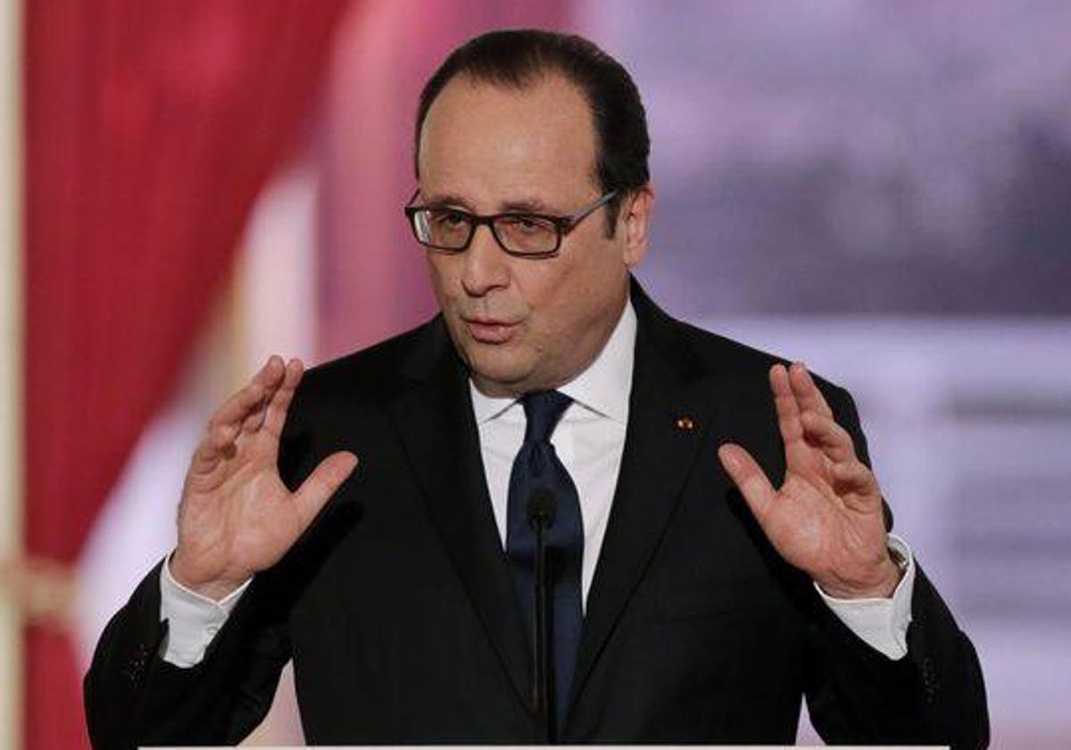 El expresidente galo François Hollande,