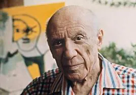 Picasso en Mouguins, Francia, en 1971.