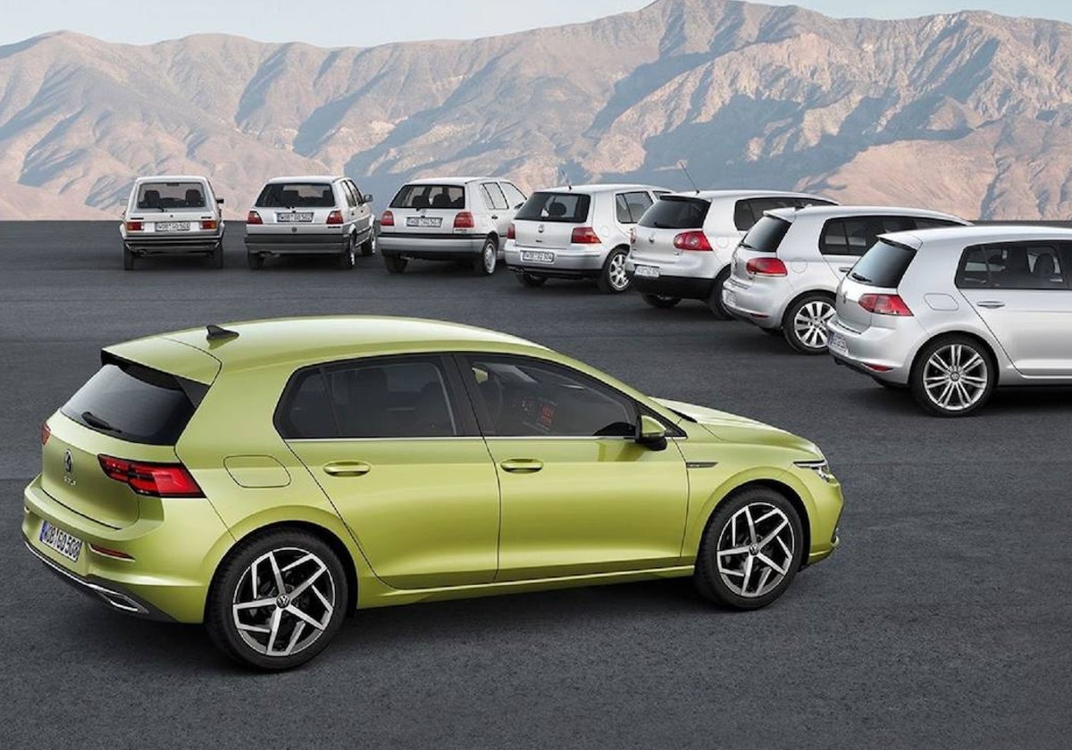 Todas las generaciones del Volkswagen Golf