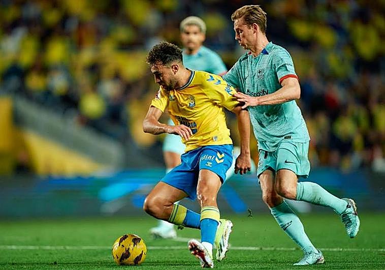 Los goles del agónico triunfo azulgrana en Las Palmas