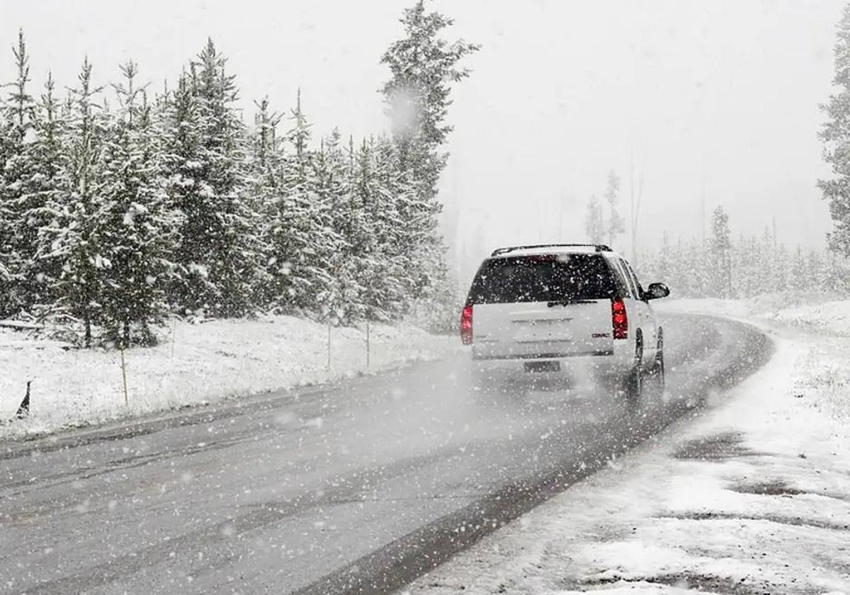 Nieve en carretera