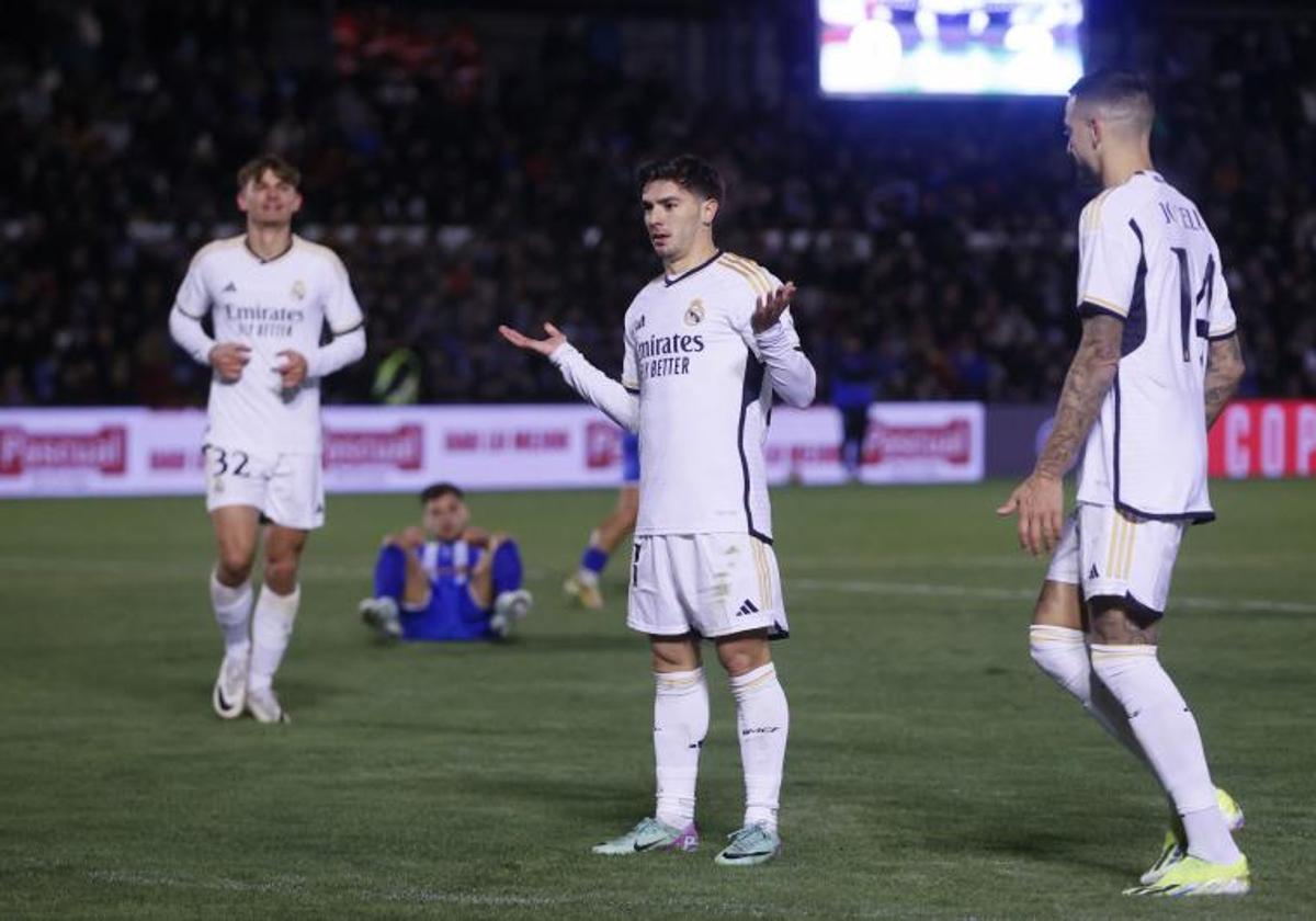 Brahim Díaz, tras marcar el gol que logró ante la Arandina