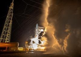Un cohete lanzado por la NASA
