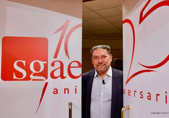 Antonio Onetti, presidente de la SGAE, en la sede de la institución en Madrid.