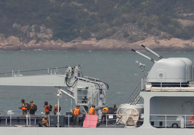 Los ejercicios militares de China tratan de amedrentar a Taiwán.