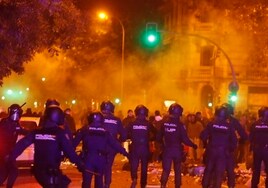 Imagen de los disturbios en Ferraz el pasado noviembre
