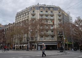 Fachada del Hotel Majestic, en el Paseo de Gracia