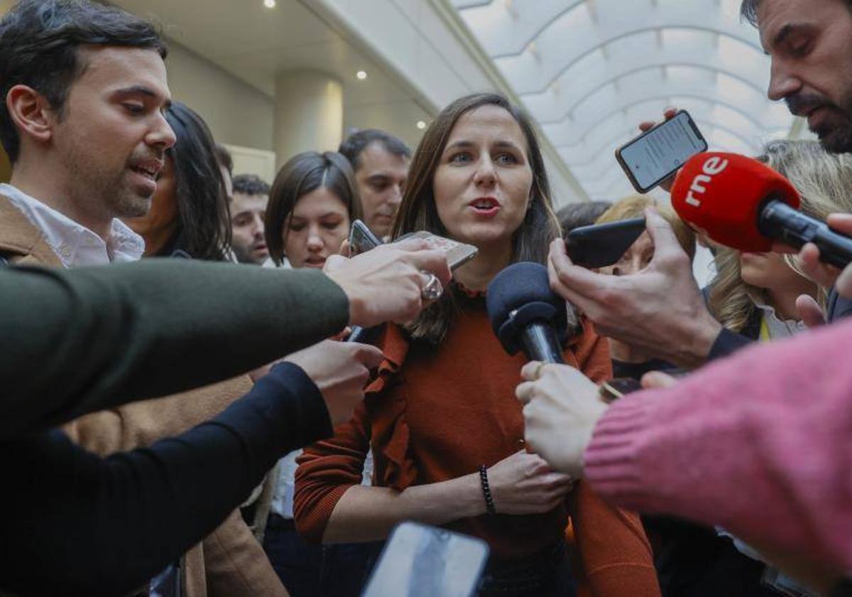 La secretaria general de Podemos, Ione Belarra.