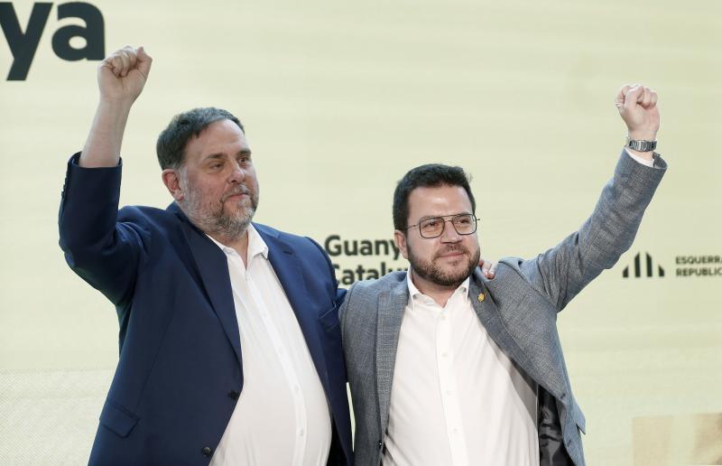 Oriol Junqueras y Pere Aragonès.