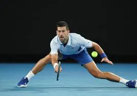 Novak Djokovic, durante el partido.