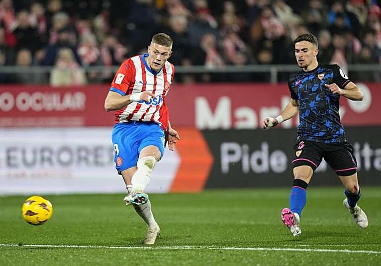 El Girona sostiene el liderato con una manita al Sevilla