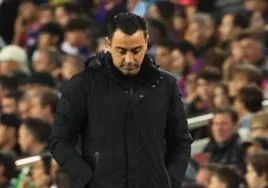 El entrenador del FC Barcelona, Xavi Hernández