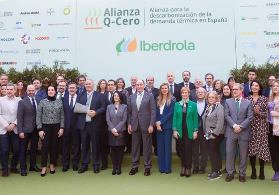 El presidente de Iberdrola, Ignacio Galán, en la presentación de la Alianza Q-Cero.