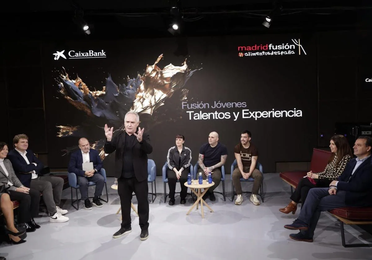 El chef catalán, Ferran Adrià, durante una charla