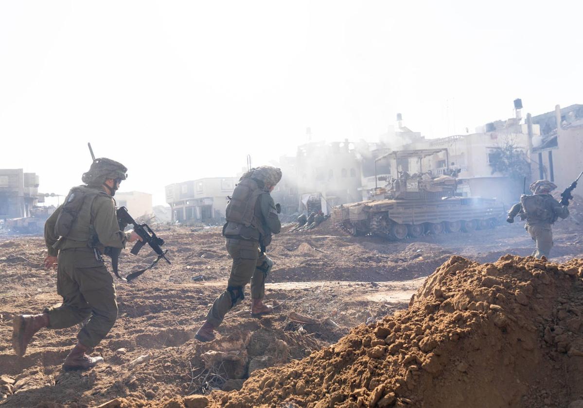 Tropas israelíes en Gaza.