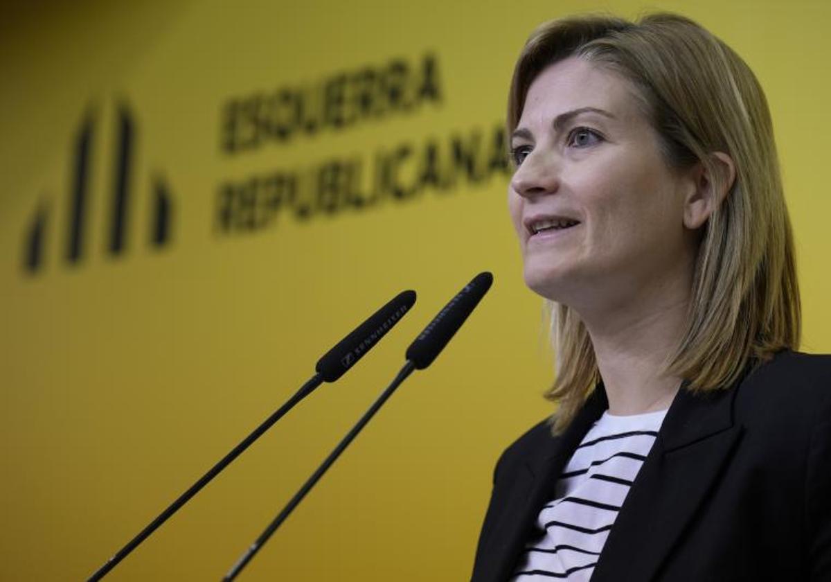 La portavoz de ERC, Raquel Sans.