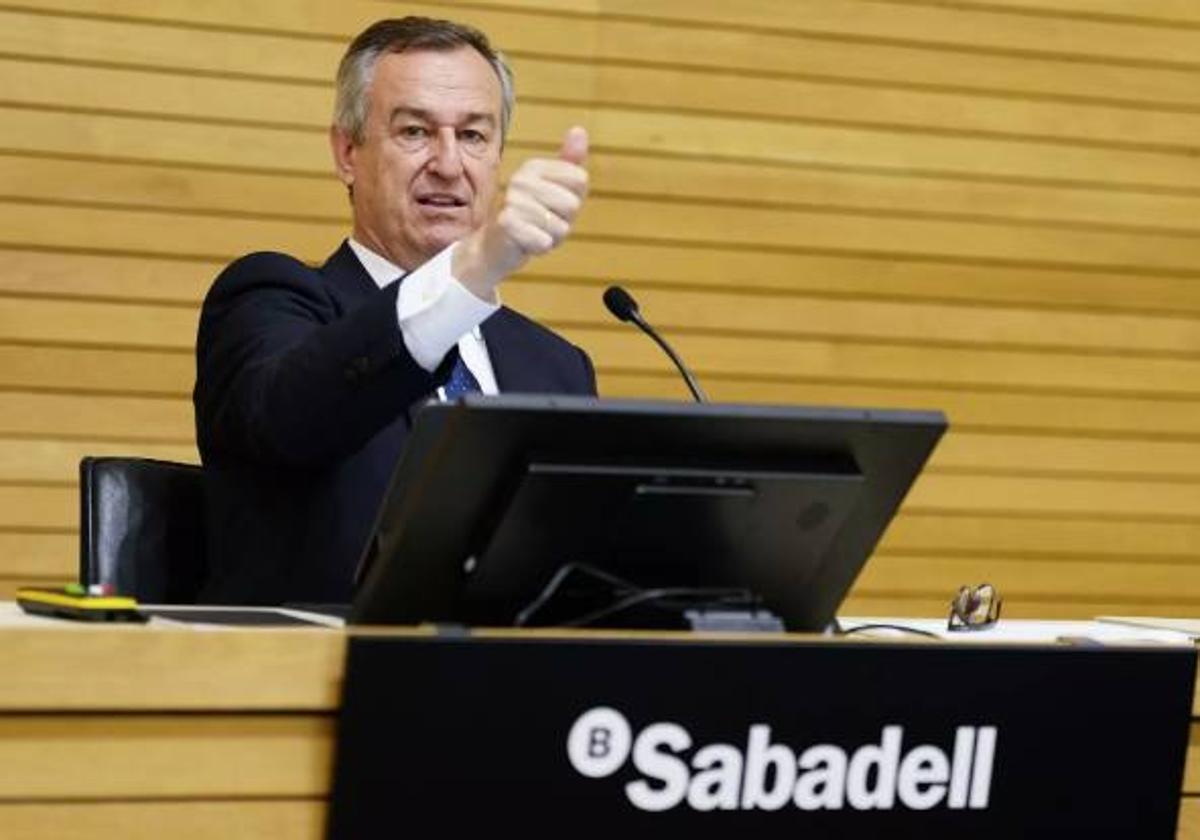 El consejero delegado de Banco Sabadell, César González-Bueno.