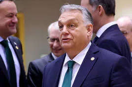 Viktor Orbán, primer ministro de Hungría, en la última cumbre de líderes de la UE en Bruselas.